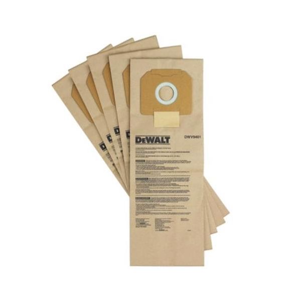 Dewalt DWV9401 Pölynimuripussi 5 kpl:n pakkaus
