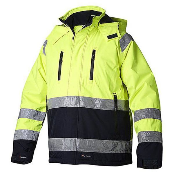 Top Swede 122 Talvitakki huomioväri, keltainen/laivastonsininen Koko XS