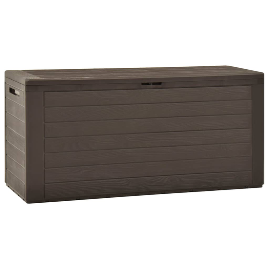 vidaXL Puutarhan varastoarkku ruskea 116x44x55 cm