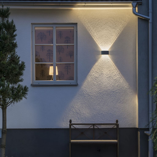 KONSTSMIDE LED-seinävalaisin Chieri 6x1,2 W antrasiitti