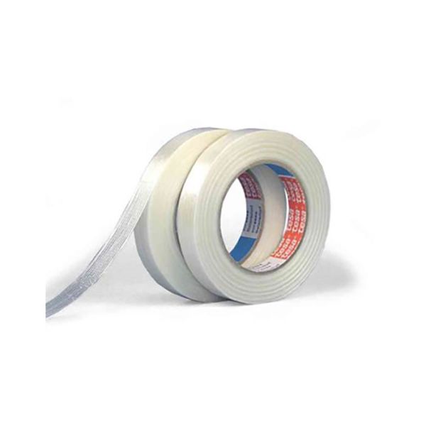 Tesa 4574 Pakkausteippi läpinäkyvä, pituussuunnassa vahvistettu 50 m x 25 mm