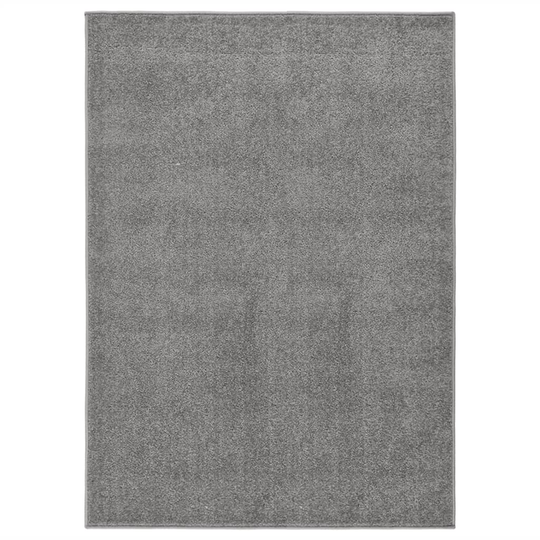 vidaXL Lyhytnukkainen matto 140x200 cm harmaa