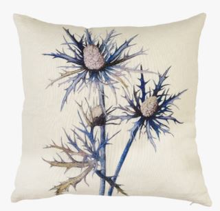 Blue thistle koristetyyny moniväri/valkoinen