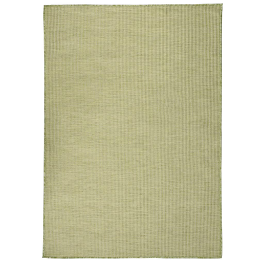 vidaXL Ulkomatto Flatweave 160x230 cm vihreä