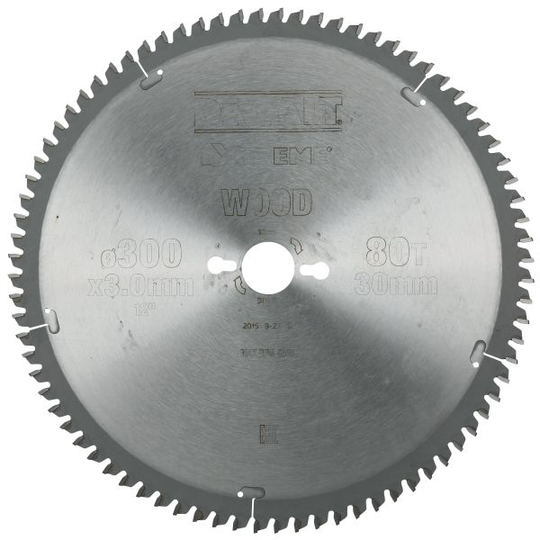 Dewalt DT4281-QZ Pyörösahanterä 300 x 30 mm, 80T