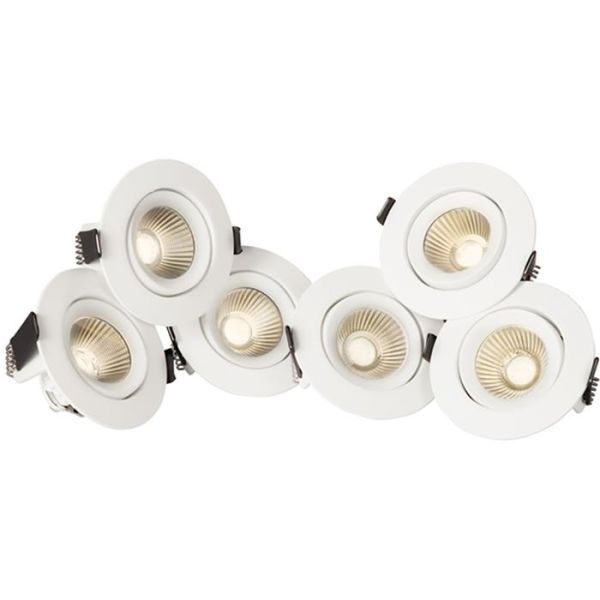 Hide-a-Lite Optic 360 Alasvalo valkoinen, 2700 K, 6-pack