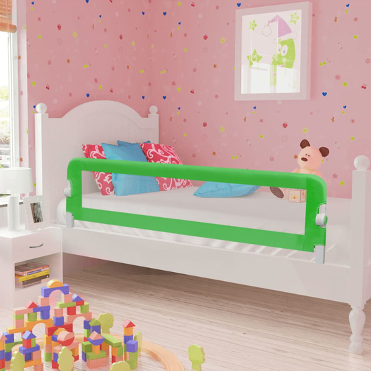 vidaXL Turvalaita lapsen sänkyyn 150 x 42 cm vihreä