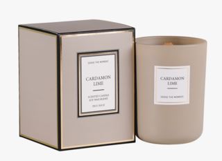 Cardamon Lime matt tuoksukynttilä beige