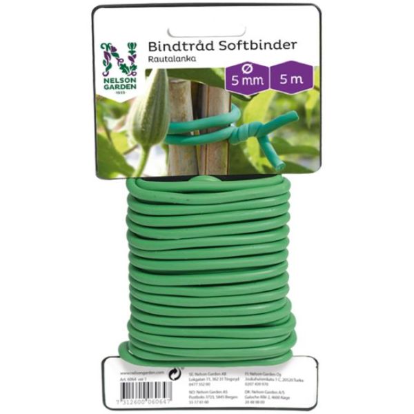 Nelson Garden Softbinder Rautalanka sidontaan pehmustettu, 5 m