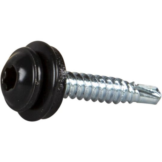 ESSVE 63358 Asennusruuvi 4,2 x 25 mm, TX20, aluslevyllä harmaa (RAL7011), 100 kpl
