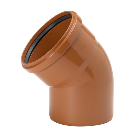 Uponor 3002071121 Mutka 45°, PVC, 110 mm