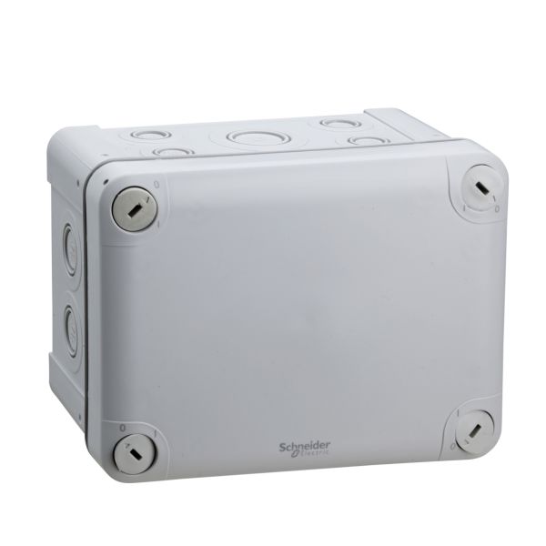 Schneider Electric ENN05087 Kytkentärasia harmaa, knock-outit, pinta-asennus 150x105x80 mm