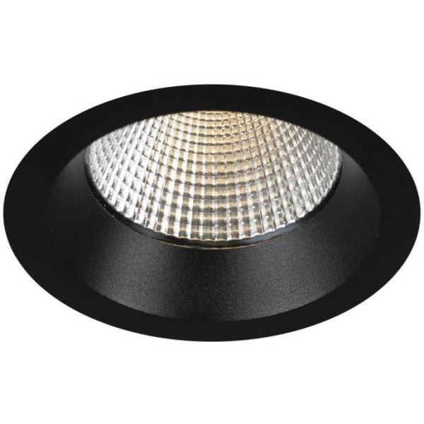 Hide-a-Lite Solo Mini G2 Downlight-valaisin musta, 3000K Vaihehimmennyslaite
