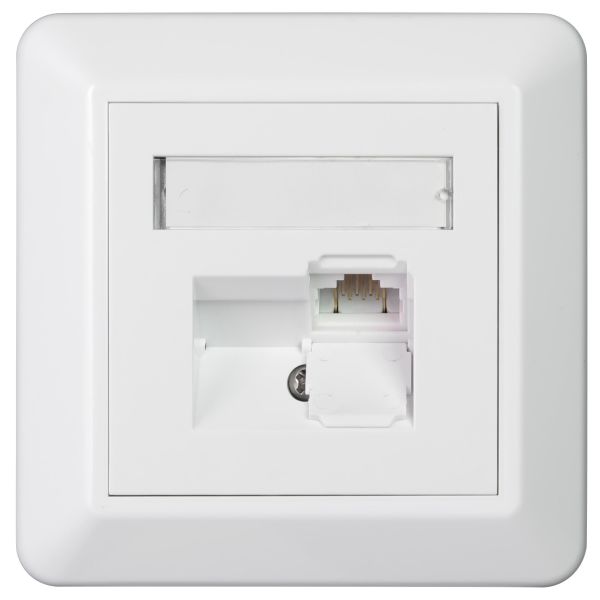 Elko EKO02870 Modulaarinen pistorasia luukulla, C6 PCB 1 x RJ45