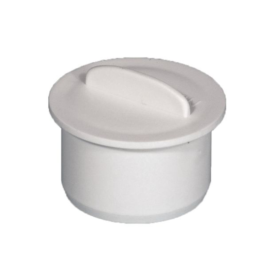 Purus 2910330 Peitetulppa Sileä pää, valkoinen 32 mm