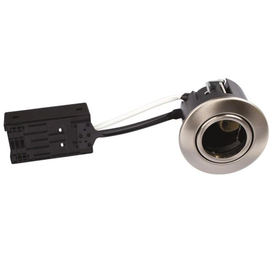 Scan Products Luna QI Downlight-valaisin ilman valonlähdettä, maks. 6 W LED, ulkotilat Harjattu teräs