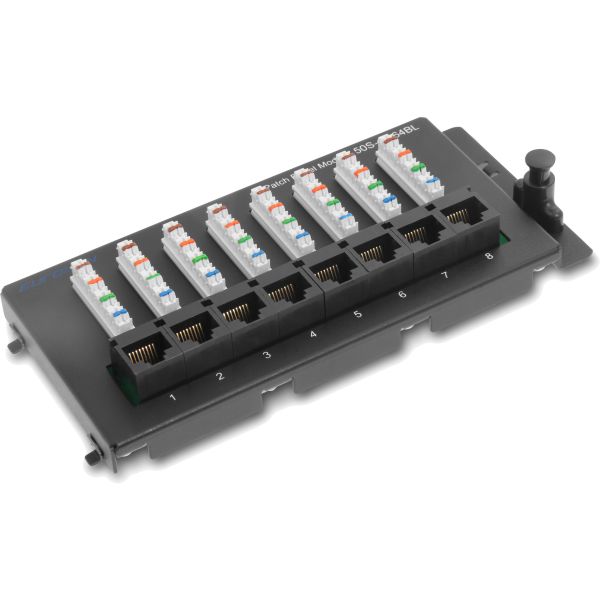 Eurolan 50S-10-64BL Patch-paneeli 8 x RJ45/IDC