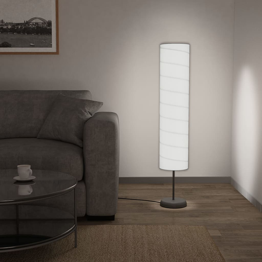 vidaXL Lattiavalaisin jalustalla 121 cm valkoinen E27