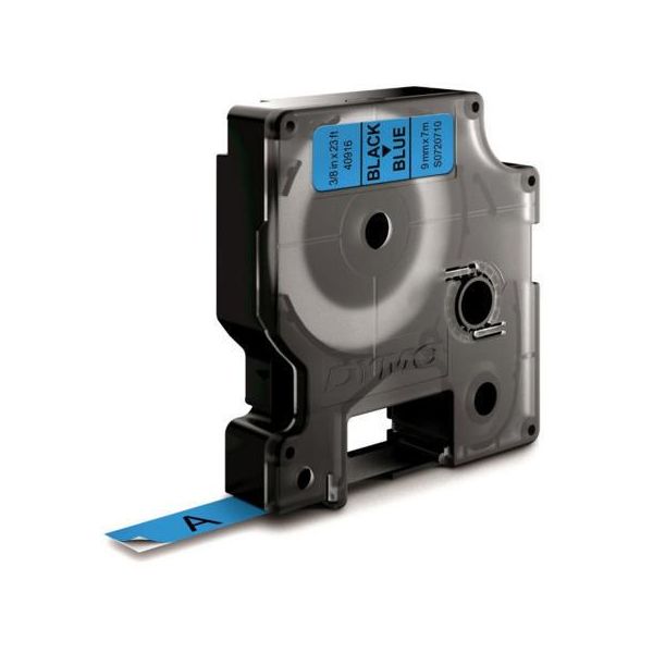 DYMO Standard D1 Teippi 9mm Musta teksti, sininen pohja