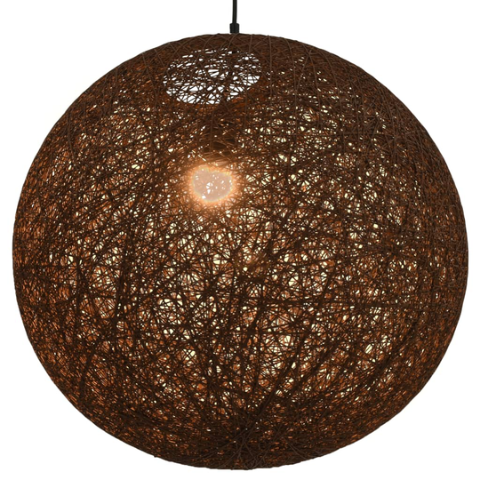 vidaXL Roikkuva lamppu ruskea pallo 55 cm E27