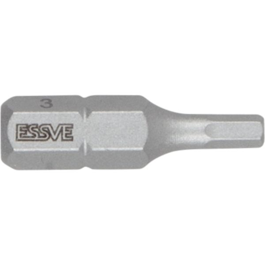 ESSVE 9980234 Ruuvikärki kuusiokolo, 25 mm, 3 kpl Ø3 mm