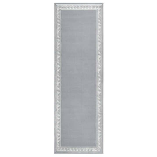 vidaXL Käytävämatto BCF harmaa kuviolla 100x300 cm