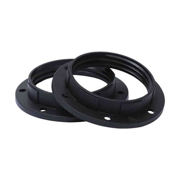 Gelia 100003270 Varjostinrengas E27, musta, 2 kpl pakkaus
