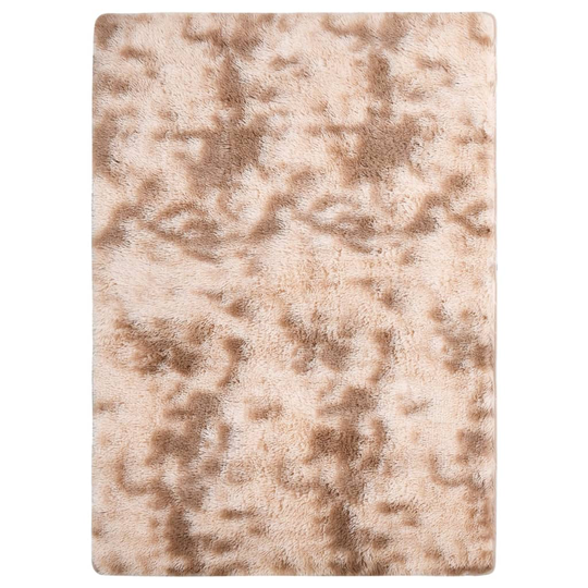 vidaXL Shaggy-matto kerma 170x120 cm