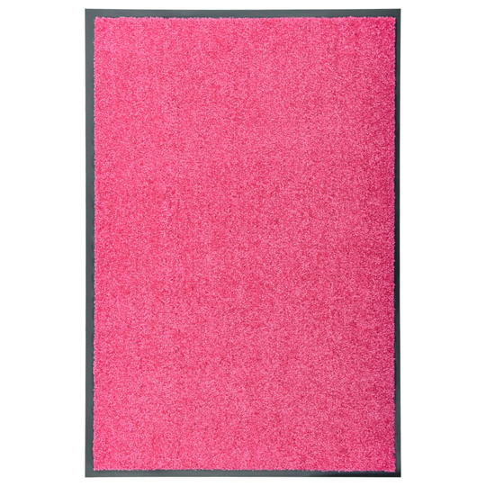 vidaXL Ovimatto pestävä pinkki 60x90 cm