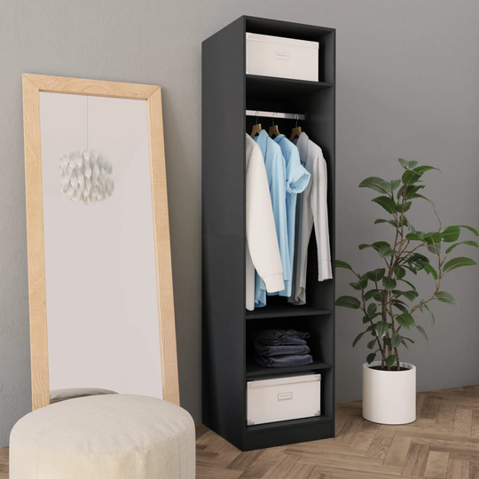 vidaXL Vaatekaappi harmaa 50x50x200 cm lastulevy