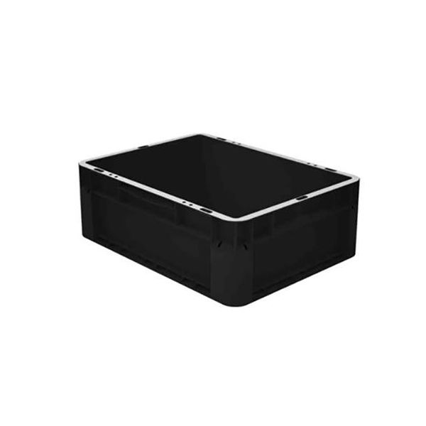 Schoeller Allibert Euroclick 8301 Kuljetuslaatikko 400x300x145 mm Musta, valmistettu kierrätysmateriaaleista