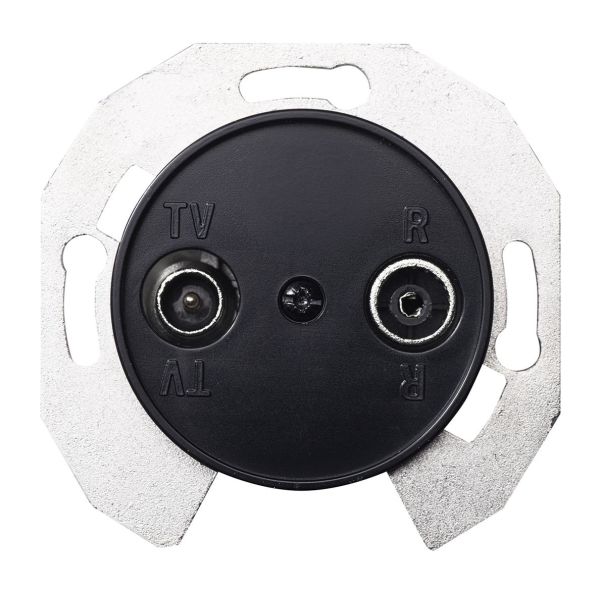 Schneider Electric WDE011741 Antennipistorasia 35 mm:n rasialle 6 dB, musta