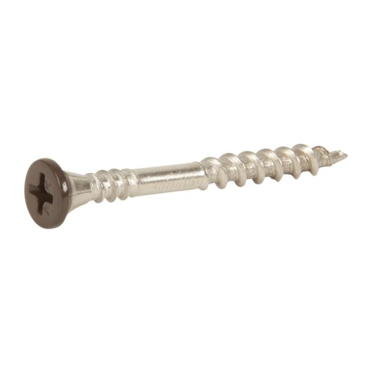 ESSVE 537613 Julkisivuruuvi 4,2x45 mm, ruostumaton/haponkestävä A4, nauhoitettu. Ruskea, 1000 kpl:n pakkaus