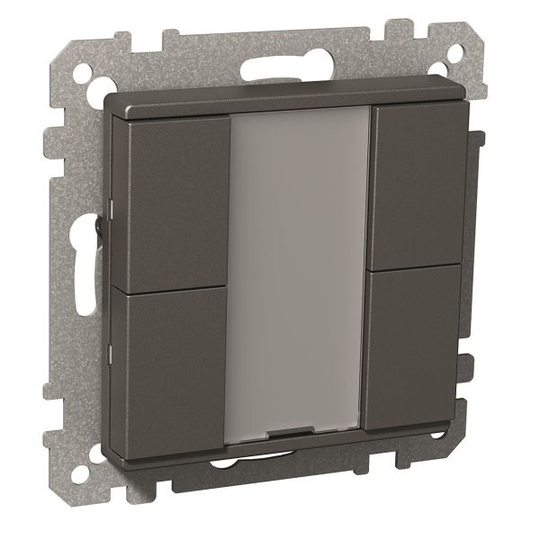 Schneider Electric Exxact KNX Painike 4 kanavaa Antrasiitti