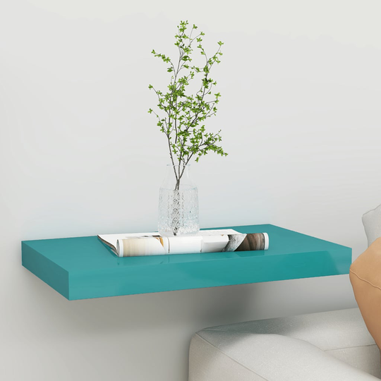 vidaXL Kelluva seinähylly sininen 40x23x3,8 cm MDF