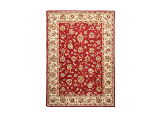 Villamatto Royal Ziegler 120x180, punainen/kerma
