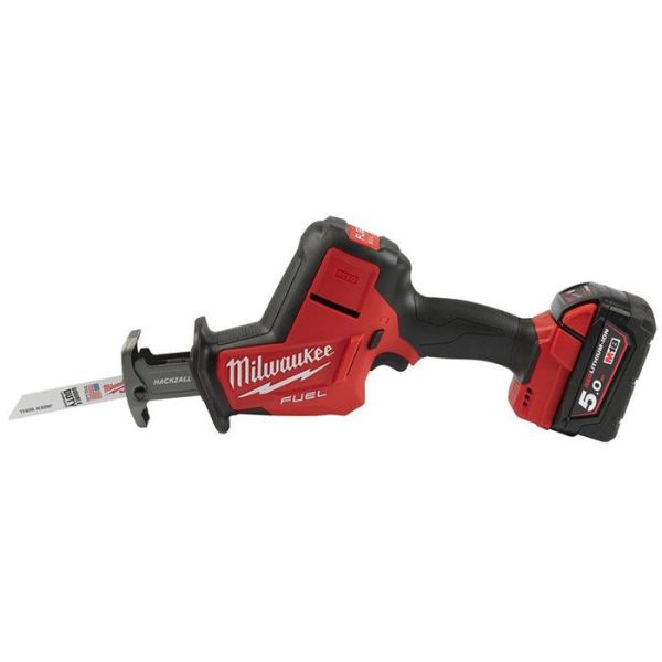 Milwaukee M18 FHZ-502X Puukkosaha sis. 5,0 Ah:n akut ja laturin