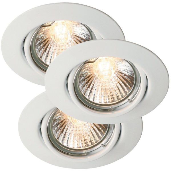 Nordlux TRITON 54540101 LED-kohdevalo 3 kpl, GU10, IP23, 35W valkoinen