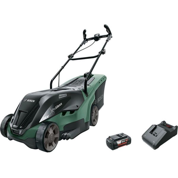 Bosch DIY Universal Rotak 36-670 Ruohonleikkuri sis. 6,0 Ah akun ja laturin