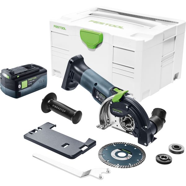 Festool DSC-AGC 18-125-Basic-5,2 Timanttileikkuri 5,2 Ah akulla