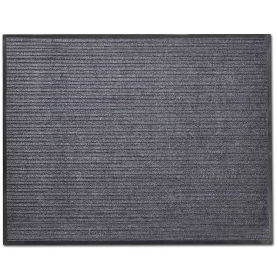 vidaXL Harmaa PVC Ovimatto 90 x 150 cm