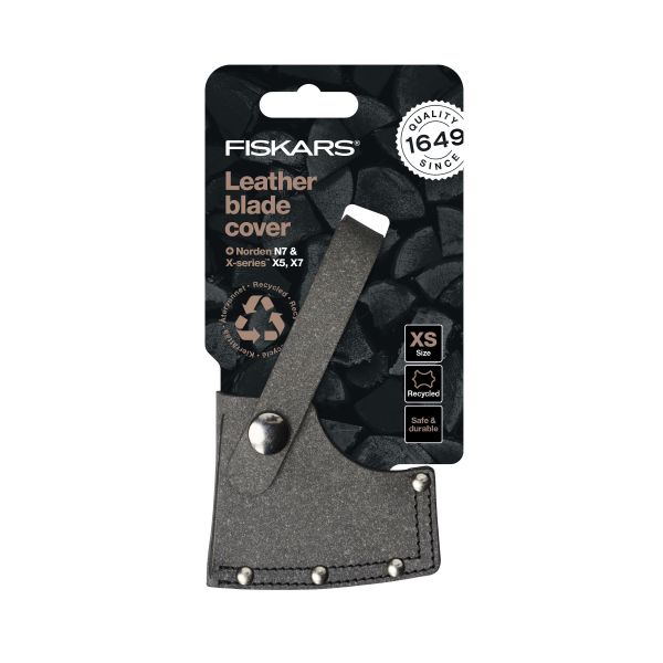 Fiskars 1057531 Teränsuojus kierrätetty nahka S