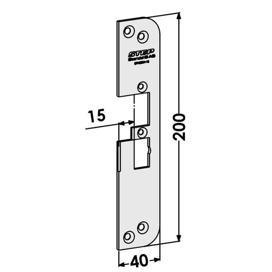 STEP ST4030H-15 Tolppa malliin STEP 40/90/48/98 Preload 15 mm, vastaa 1887-2