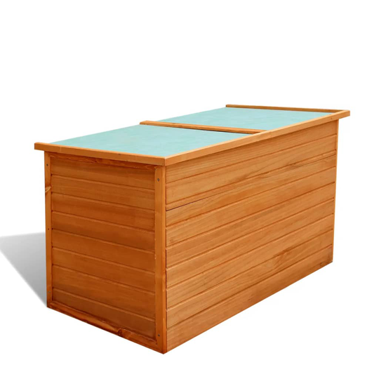 vidaXL Puutarhan säilytyslaatikko 126 x 72 x 72 cm puu