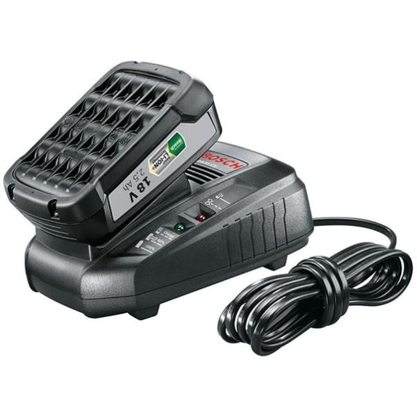 Bosch DIY AL 1830 CV + 18V LI Latauspaketti 2,5 Ah akulla ja laturilla
