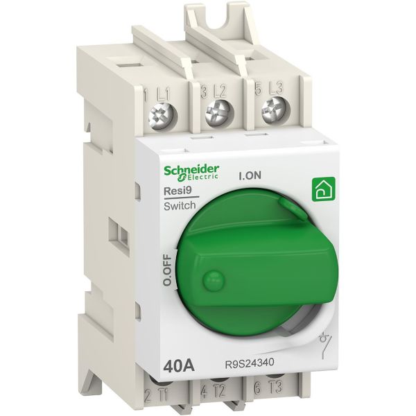 Schneider Electric Resi9 Pääkytkin 3-napainen 40 A