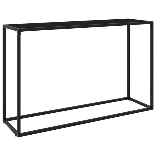 vidaXL Konsolipöytä musta 120x35x75 cm karkaistu lasi