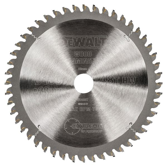 Dewalt DT4087-QZ Pyörösahanterä 165 x 20 mm, 48T
