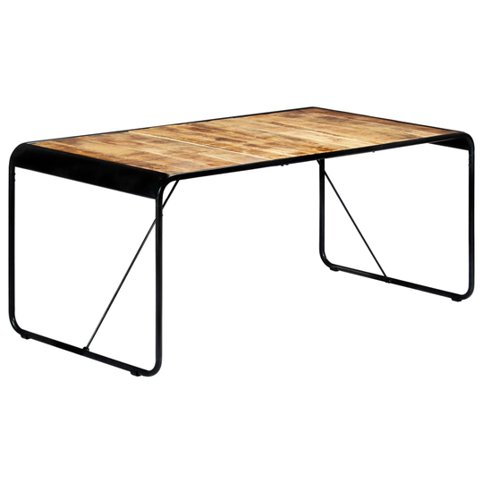 vidaXL Ruokapöytä 180x90x76 cm täysi karkea mangopuu
