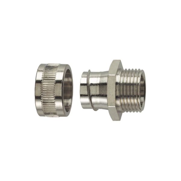 Hellermann Tyton 166-30321 Metalliliitin SSC-FM, kiinteä, ulkokierre Nimelliskoko Ø10 mm, 10 kpl pakkaus